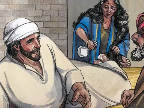 cerita Yesus di rumah Simon bahasa Ahe